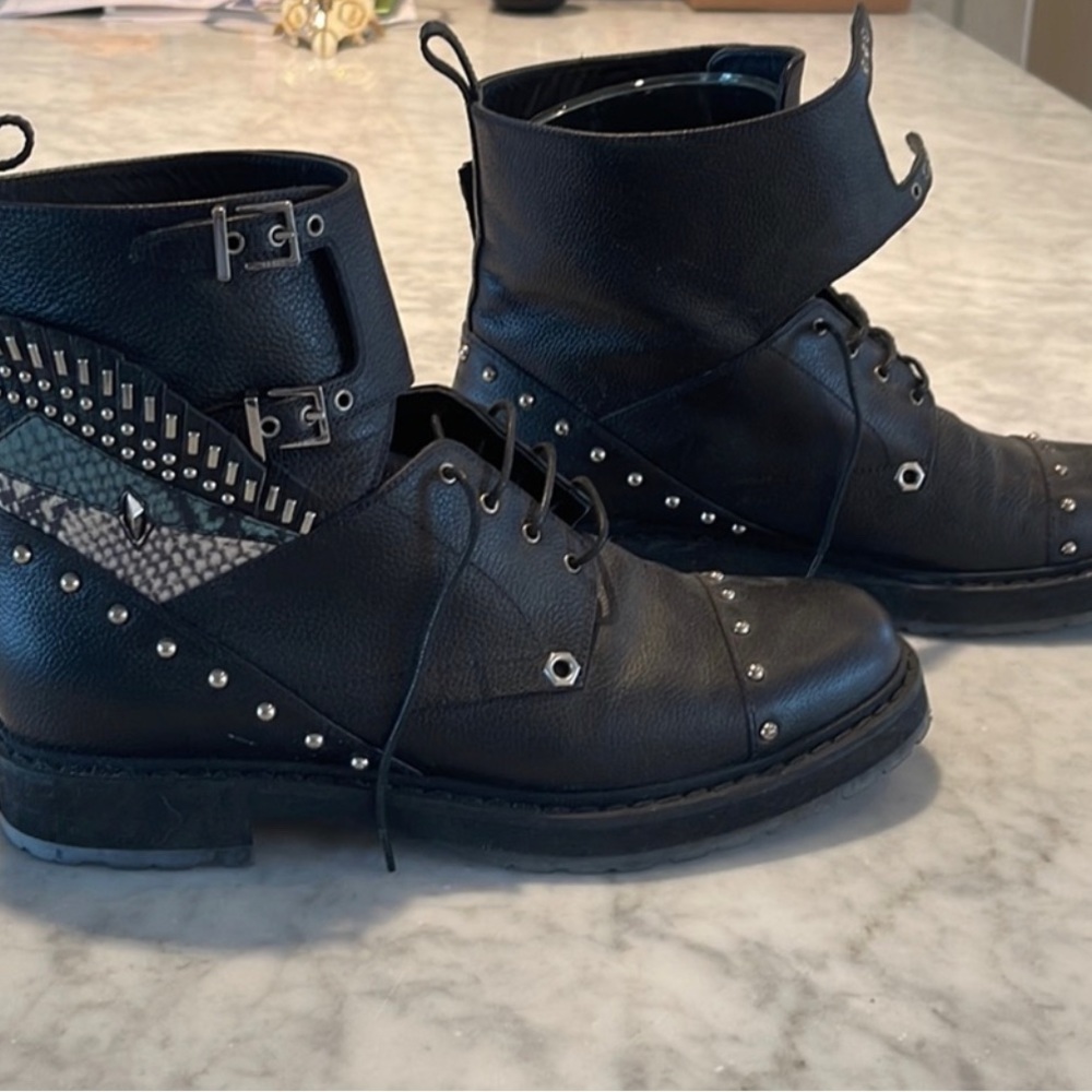 Women’s Fendi “Monster Eye” Biker Boots - size 40